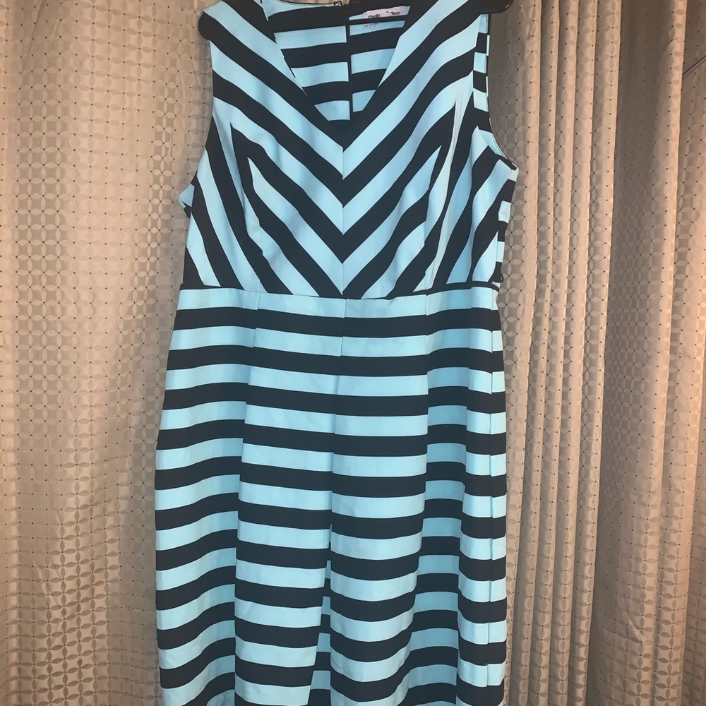 DONATED Shelby&Palmer striped dress size 16w EUC